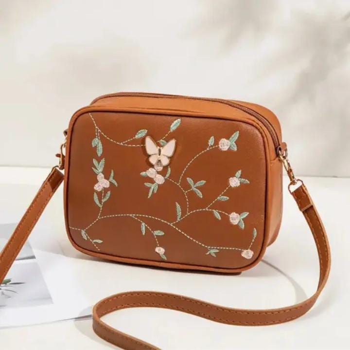 Floral Embroidered Crossbody bag